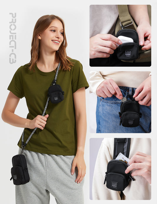 Project-cb Crossbody Bag , Earbuds Pouch , Phone Pouch