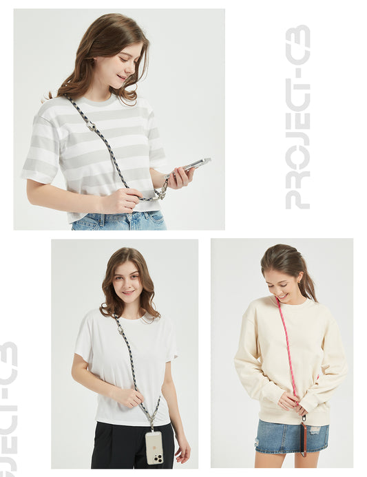 Project-cb 7mm-Diameter 120cm length Phone Crossbody Lanyard