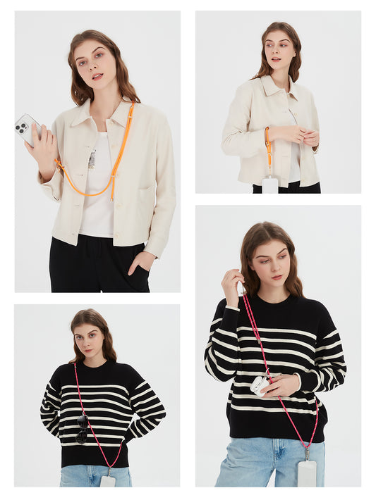 Project-cb 6mm-Diameter 80-160cm length Phone Crossbody Lanyard