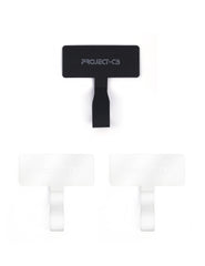 project-cb Phone Tether Tab 3,Finger ring Patch, Phone Key Ring, Clear Tab for Lanyard, Strap Patch