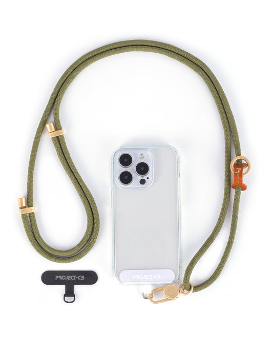 Project-cb 6mm-Diameter 80-160cm length Phone Crossbody Lanyard